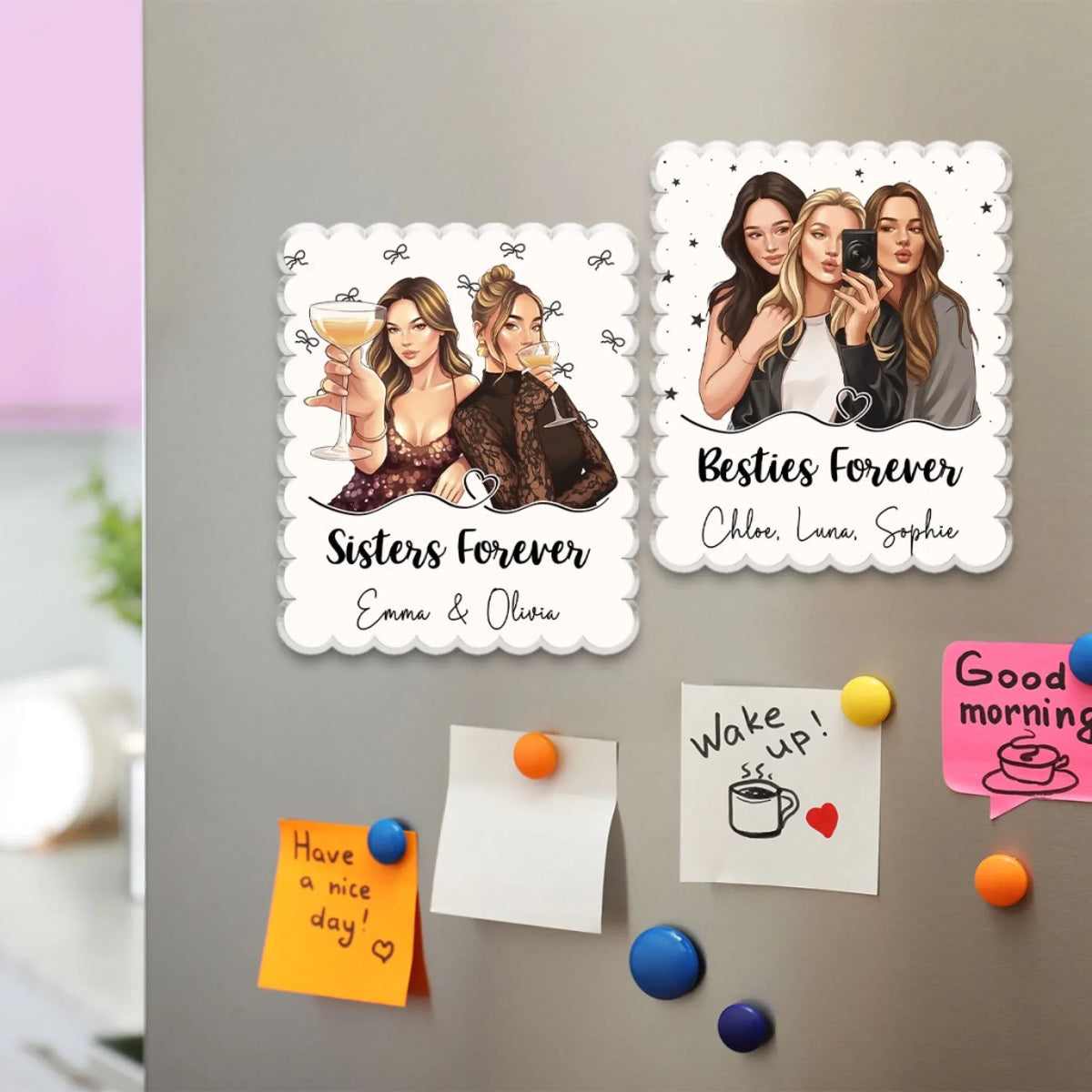 Better Together - Personalized Acrylic Magnet