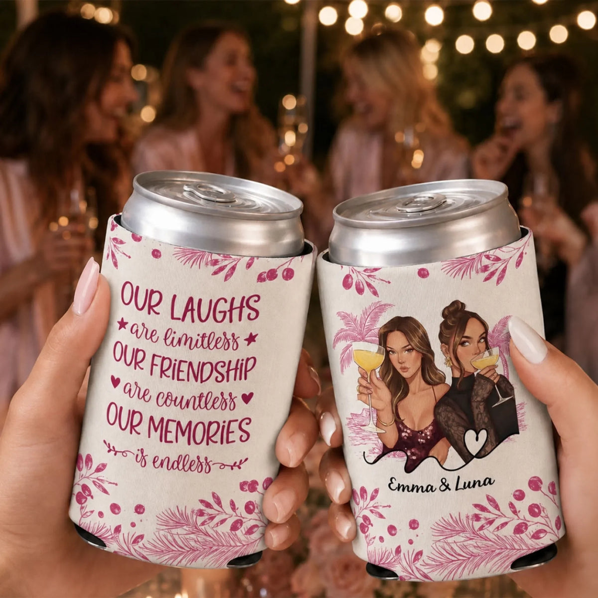 Our Laughs - Personalized Skinny Can Cooler