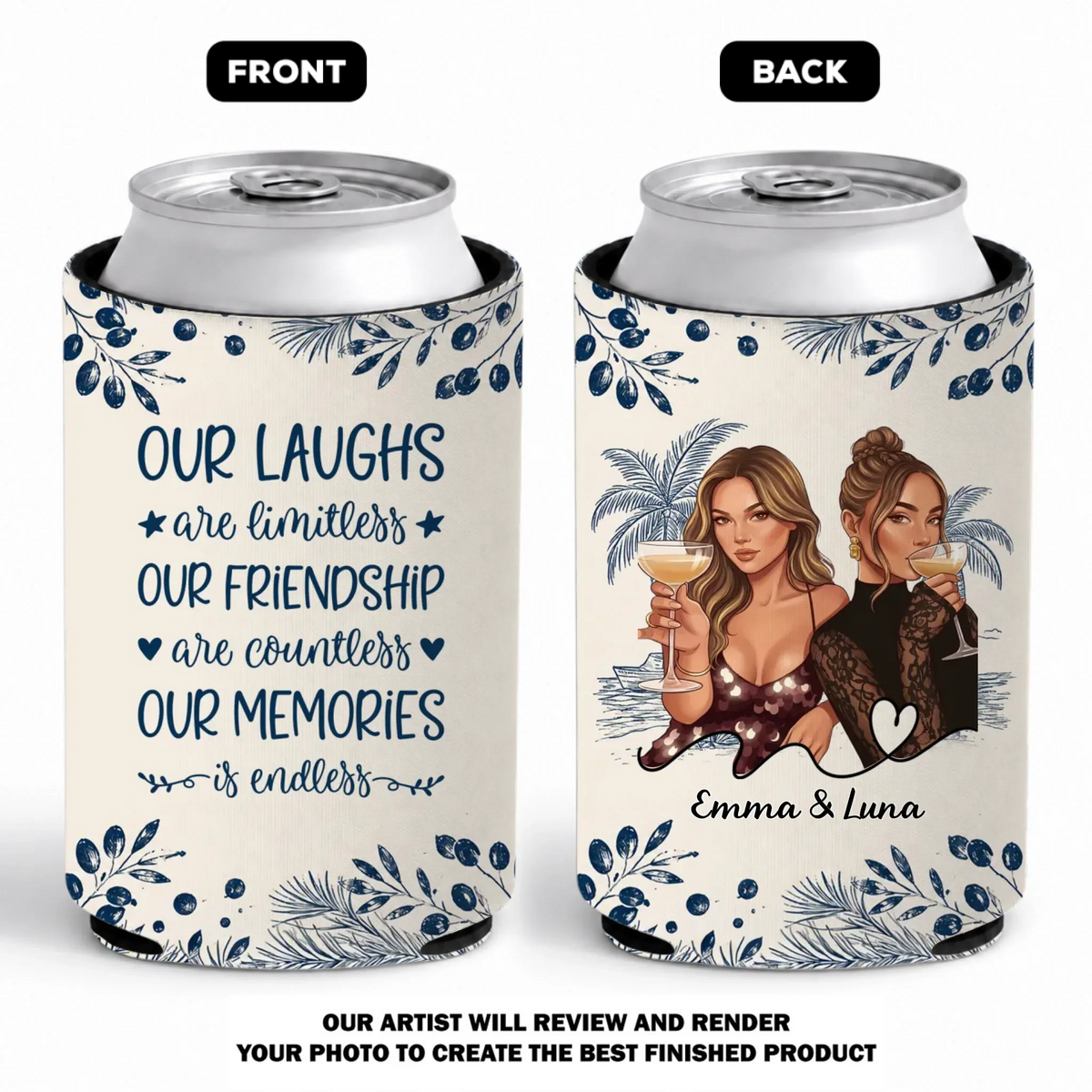 Our Laughs - Personalized Skinny Can Cooler