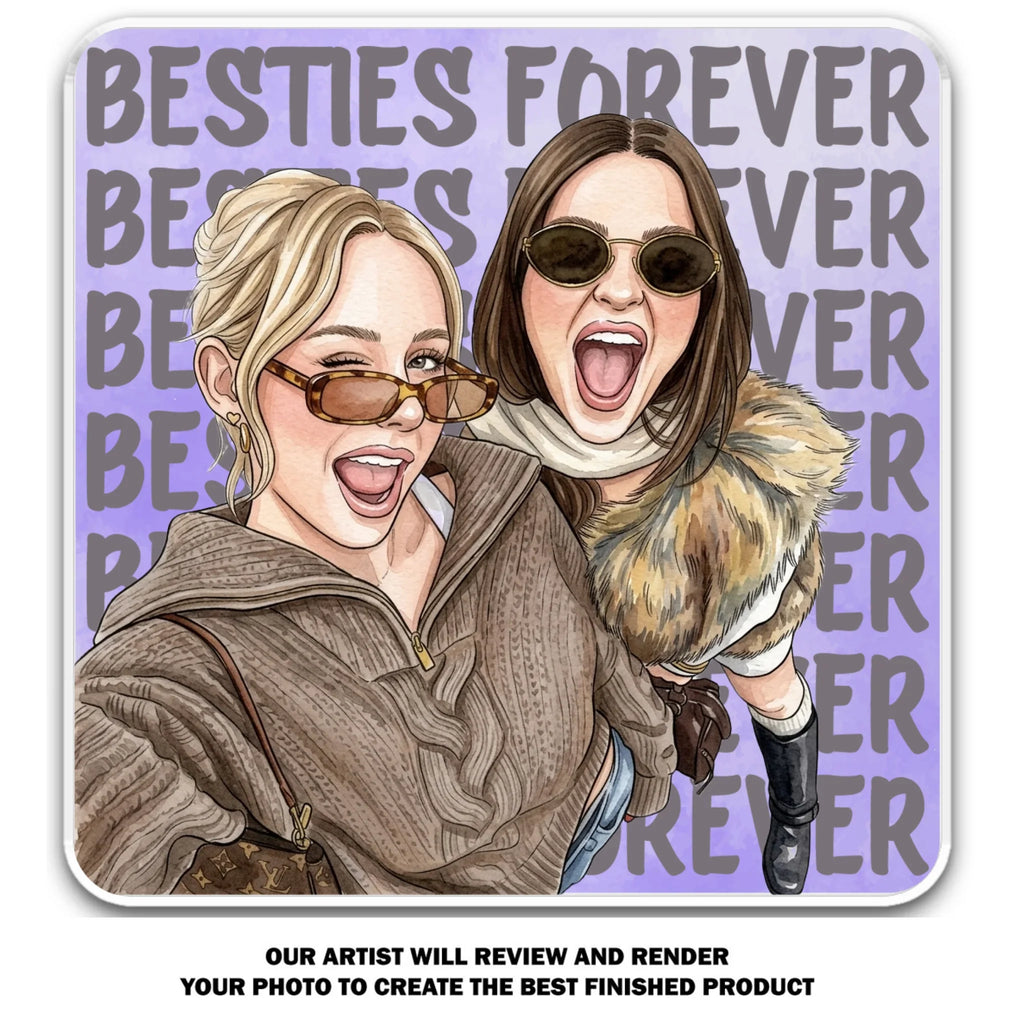 Besties Style - Personalized Acrylic Magnet