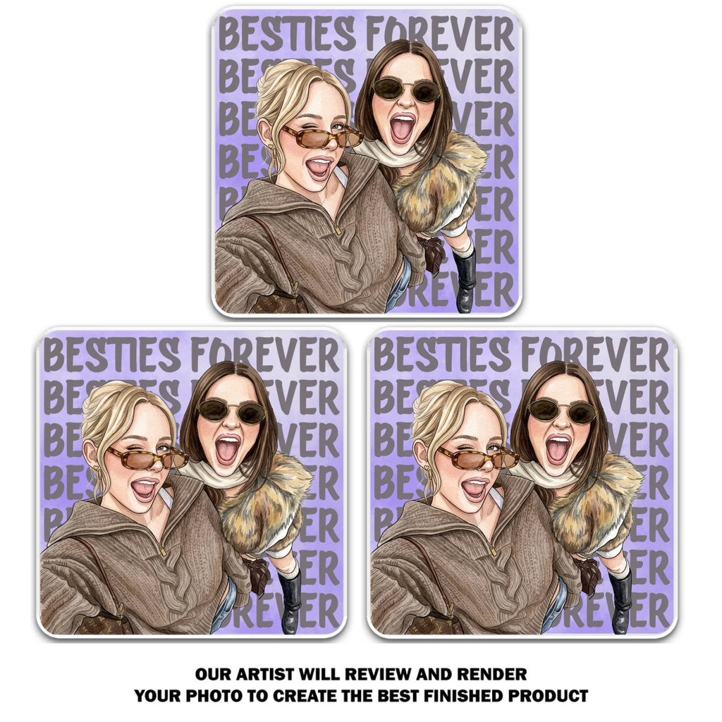 Besties Style - Personalized Acrylic Magnet