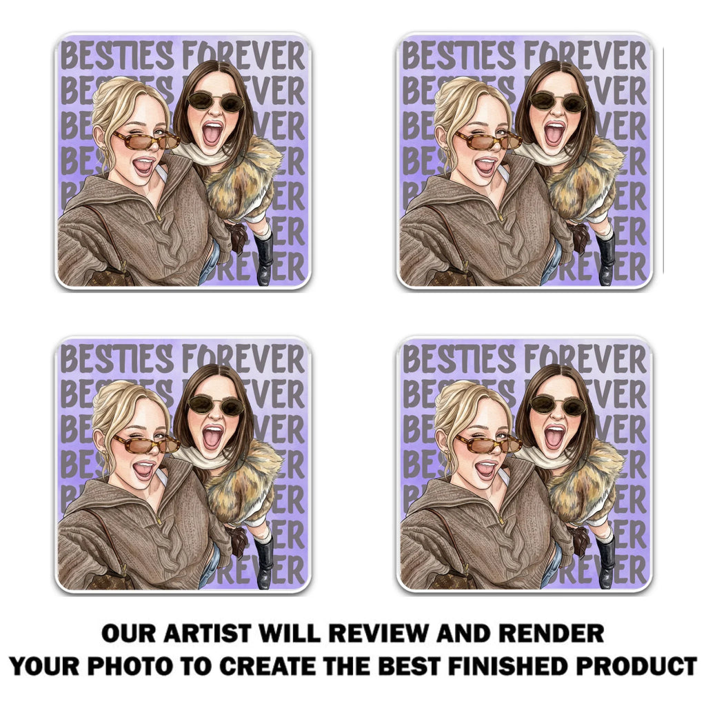 Besties Style - Personalized Acrylic Magnet