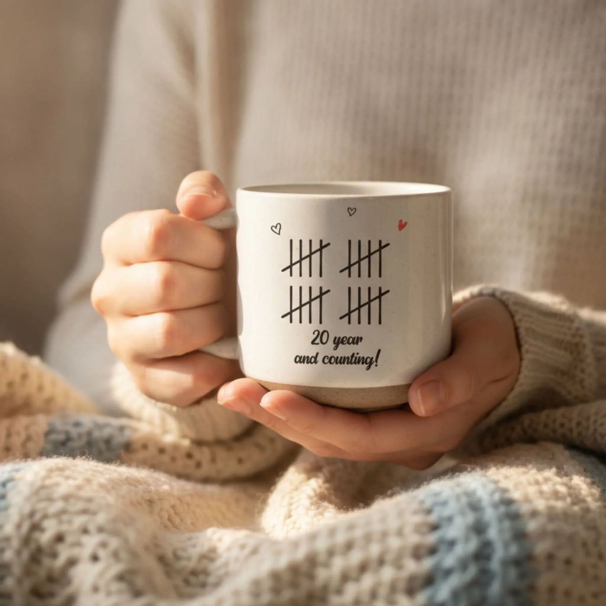 Custom Photo Christmas & Birthday Keepsake Gift • Together Forever - Personalized Pottery Mug