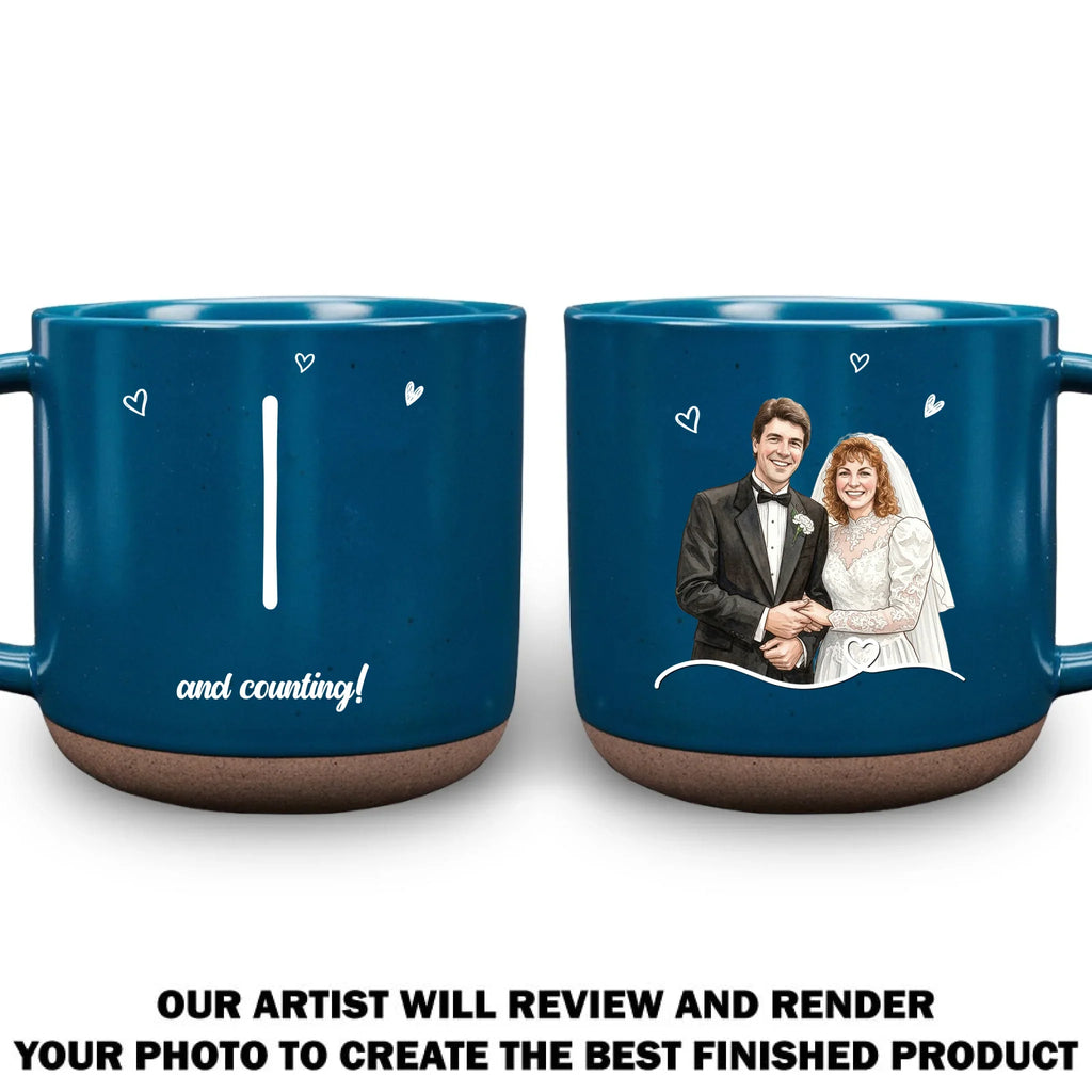 Custom Photo Christmas & Birthday Keepsake Gift • Together Forever - Personalized Pottery Mug