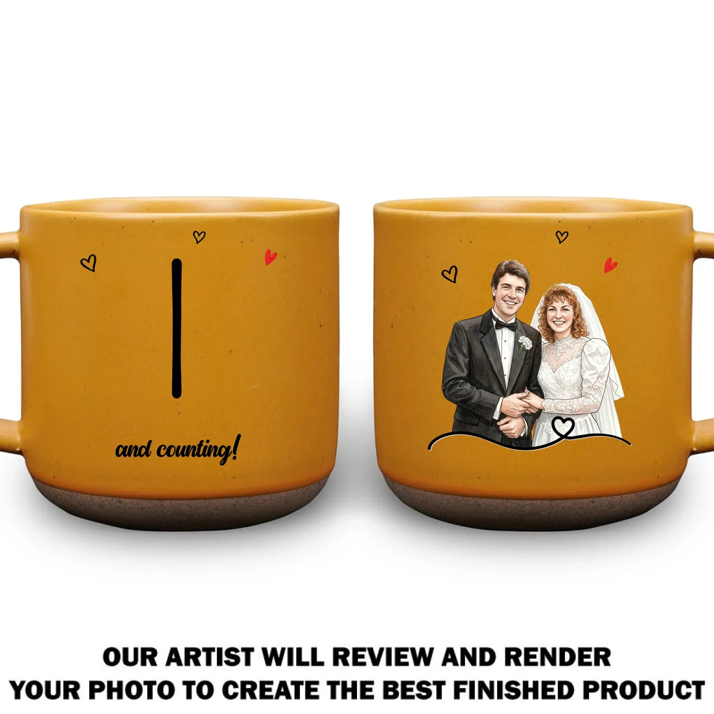 Custom Photo Christmas & Birthday Keepsake Gift • Together Forever - Personalized Pottery Mug