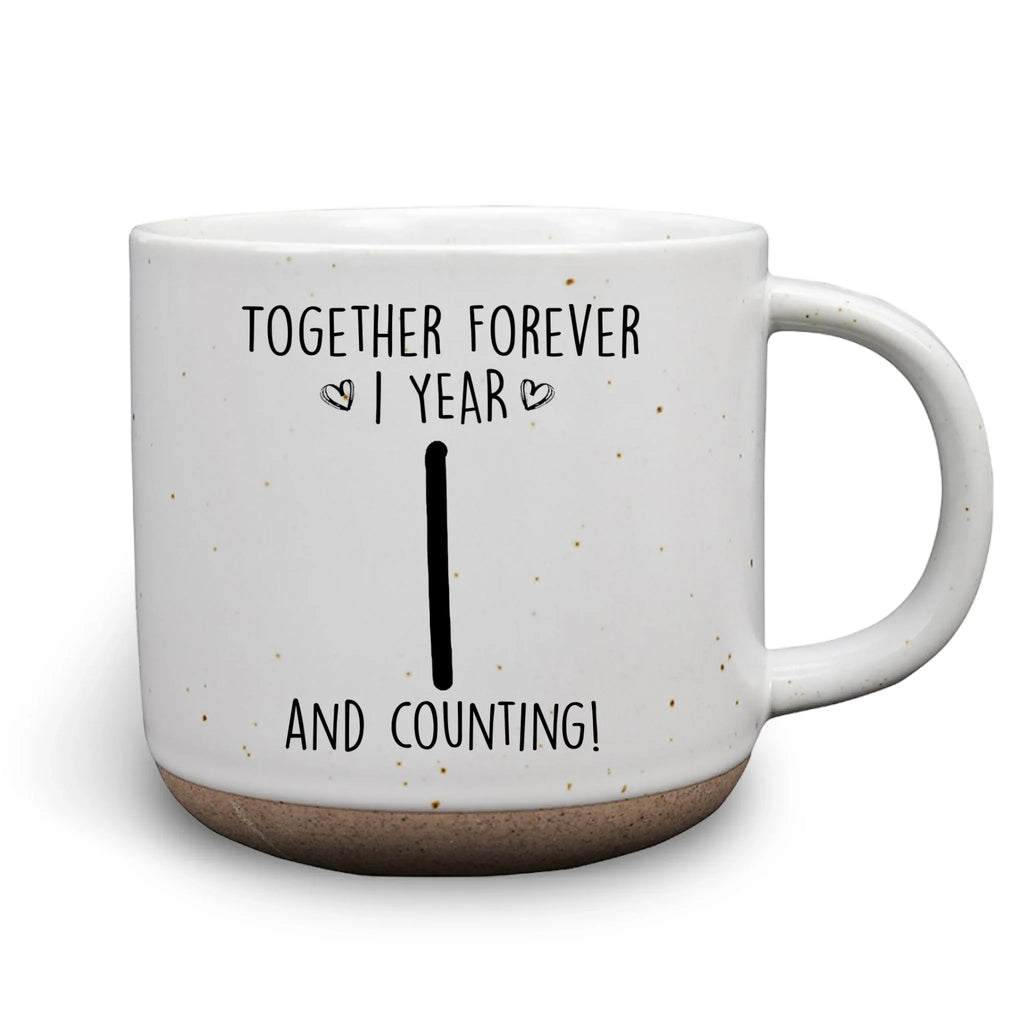 Custom Christmas & Birthday Keepsake Gift • Love Through The Years - Personalized Pottery Mug