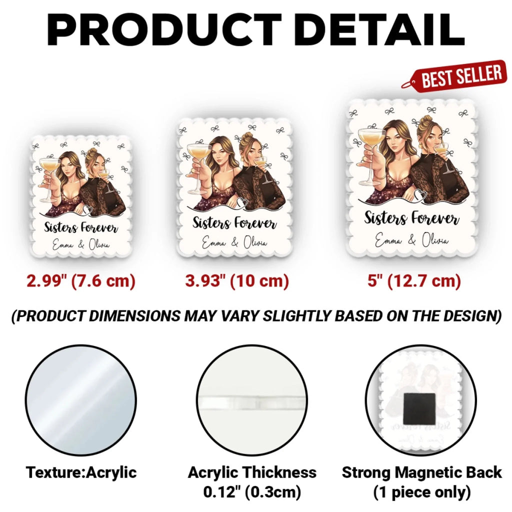 Better Together - Personalized Acrylic Magnet