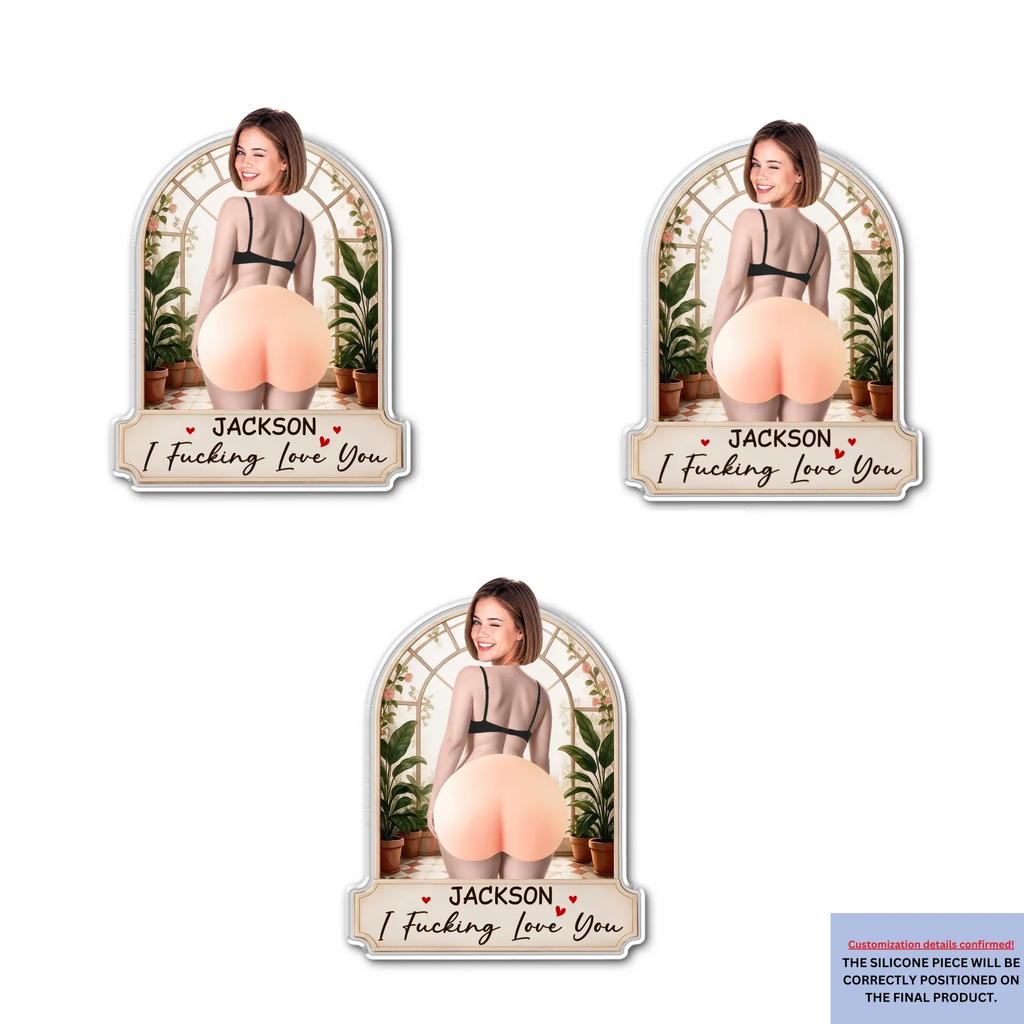 I Crazy Love You - Personalized Squishy Acrylic Magnet