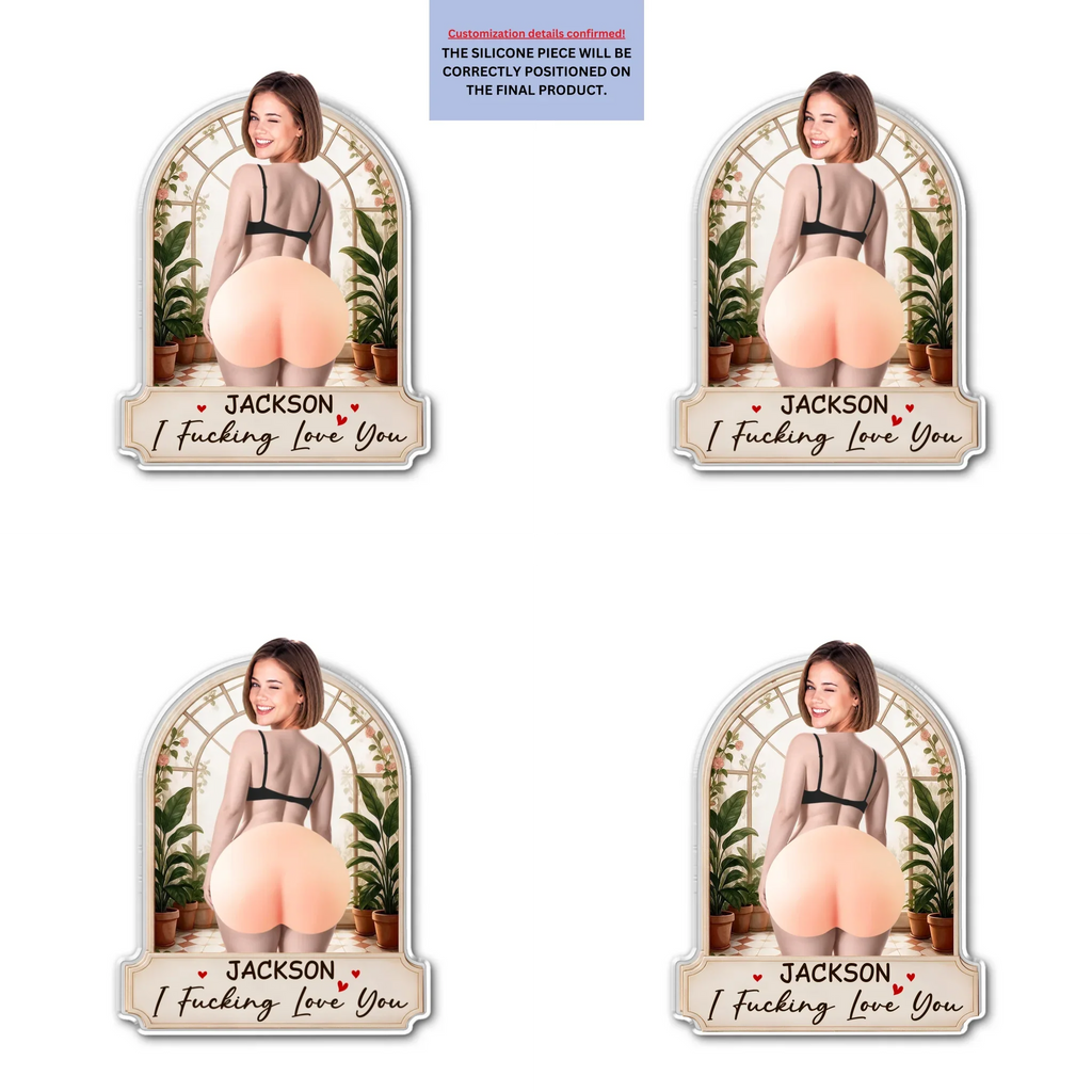 I Crazy Love You - Personalized Squishy Acrylic Magnet