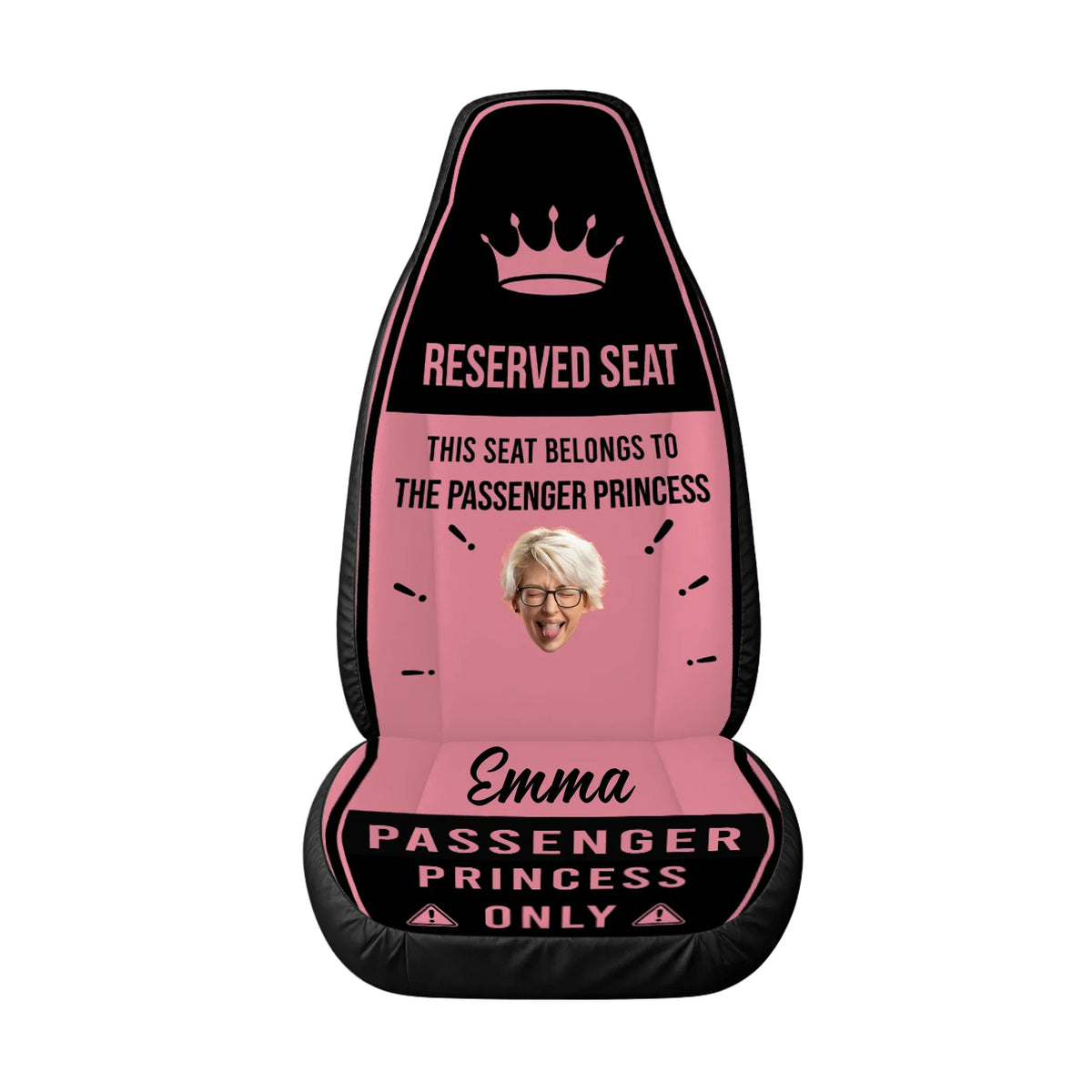 Reserved For Princesses Only - Personalized Car Seat Cover