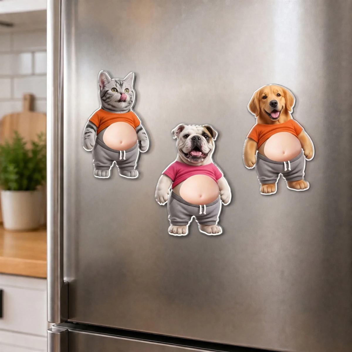 Snack Attack Squad - Personalized Squishy Acrylic Magnet