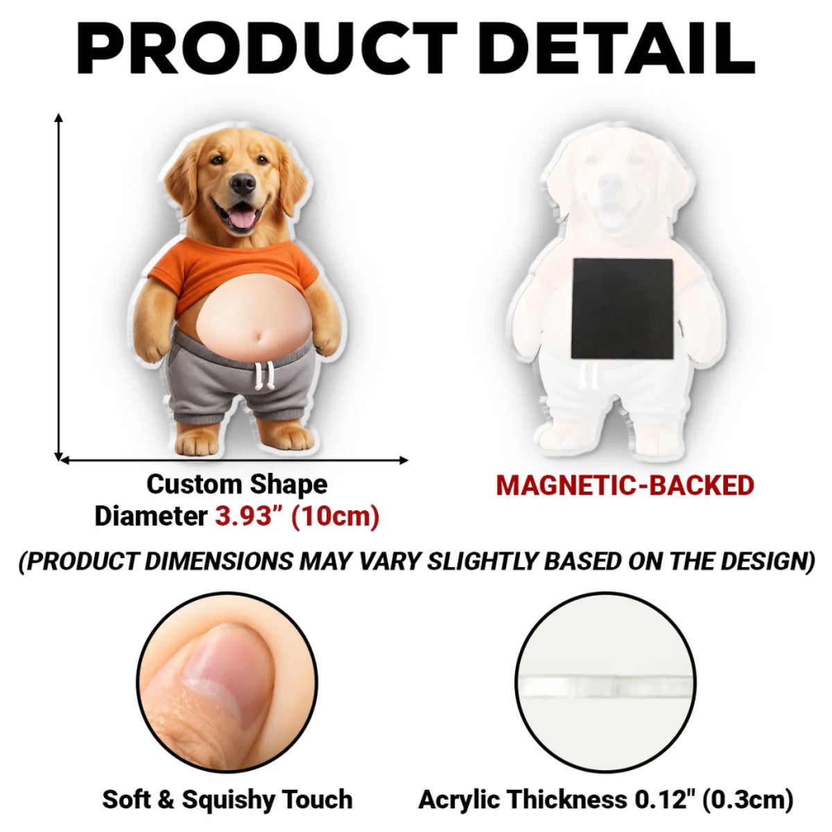 Snack Attack Squad - Personalized Squishy Acrylic Magnet