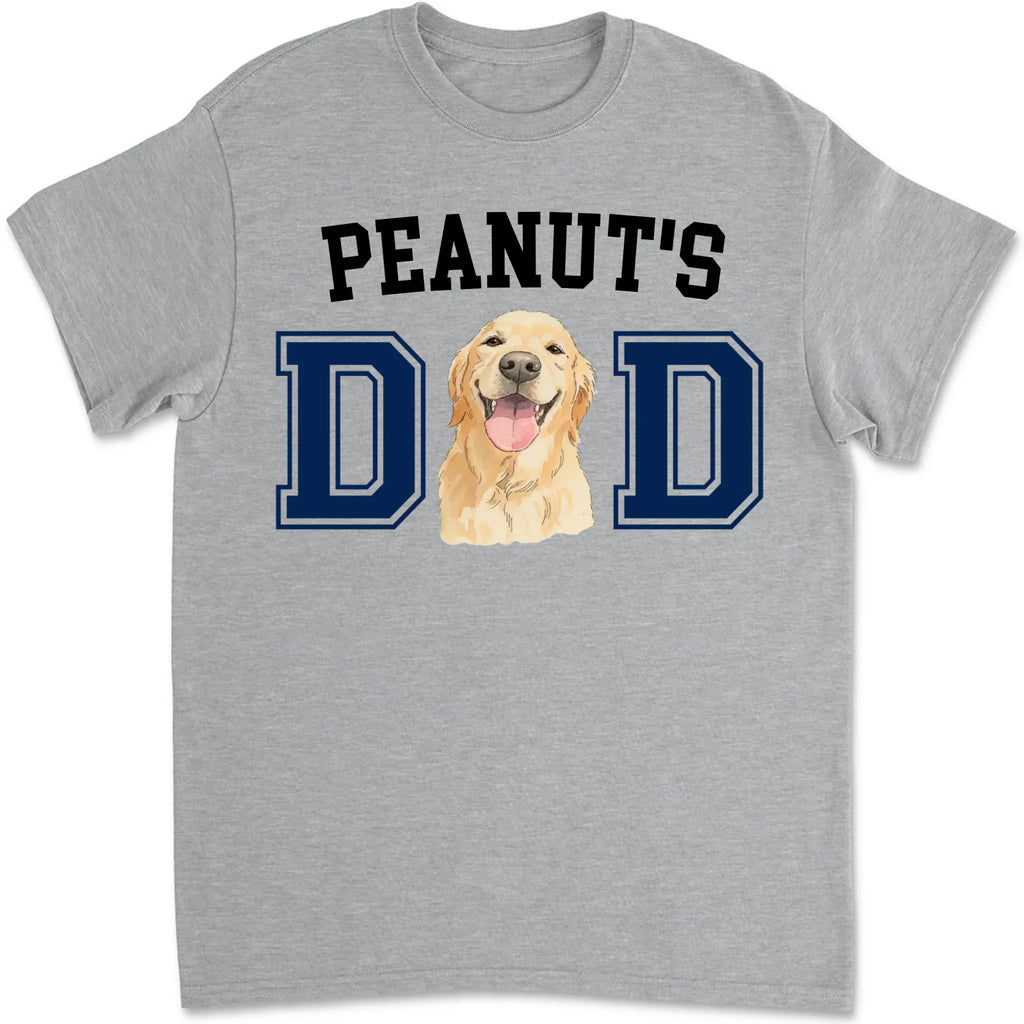 Custom Photo Christmas & Birthday Keepsake Gift • Dog Daddy Sketch - Personalized T-Shirt