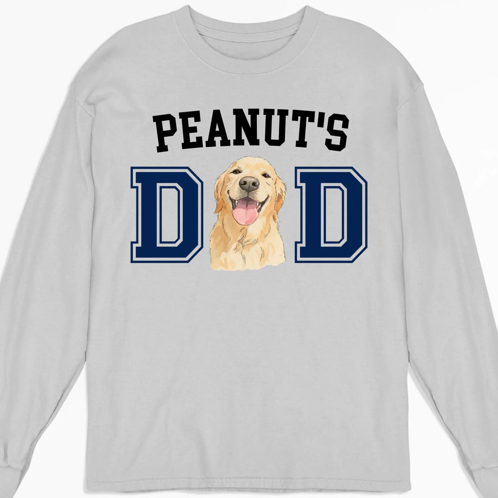 Custom Photo Christmas & Birthday Keepsake Gift • Dog Daddy Sketch - Personalized T-Shirt