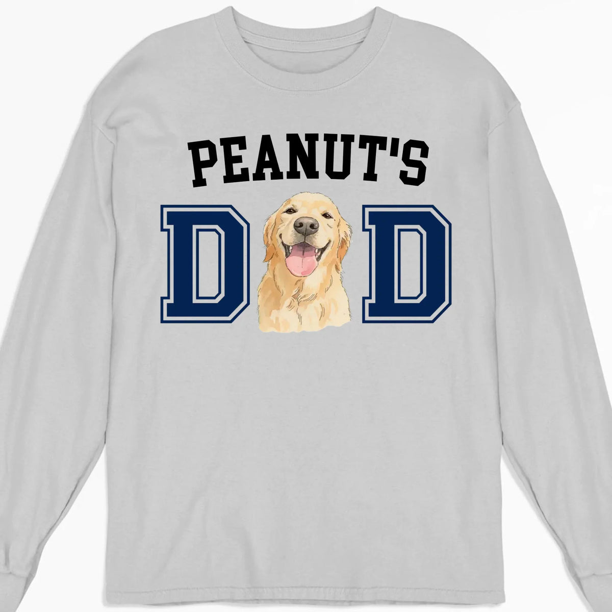 Custom Photo Christmas & Birthday Keepsake Gift • Dog Daddy Sketch - Personalized T-Shirt