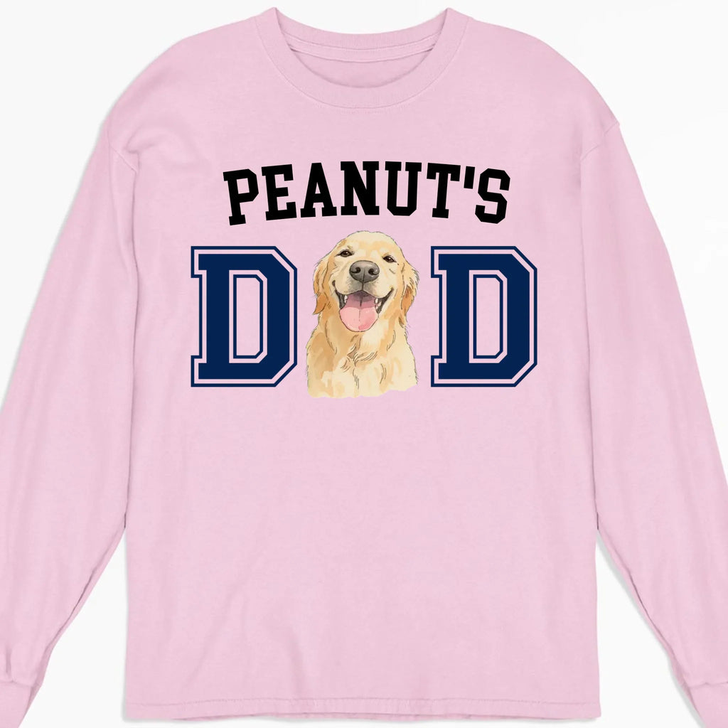 Custom Photo Christmas & Birthday Keepsake Gift • Dog Daddy Sketch - Personalized T-Shirt