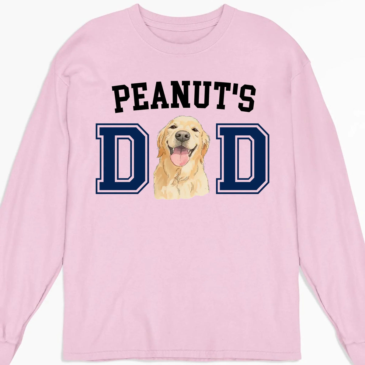 Custom Photo Christmas & Birthday Keepsake Gift • Dog Daddy Sketch - Personalized T-Shirt