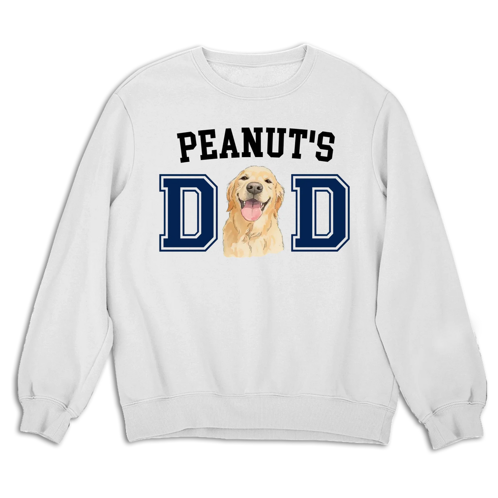 Custom Photo Christmas & Birthday Keepsake Gift • Dog Daddy Sketch - Personalized T-Shirt