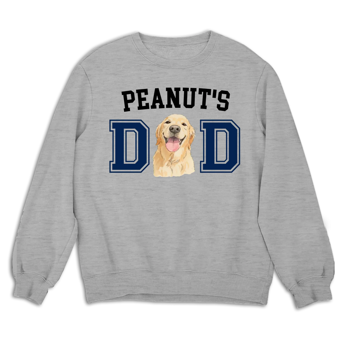 Custom Photo Christmas & Birthday Keepsake Gift • Dog Daddy Sketch - Personalized T-Shirt