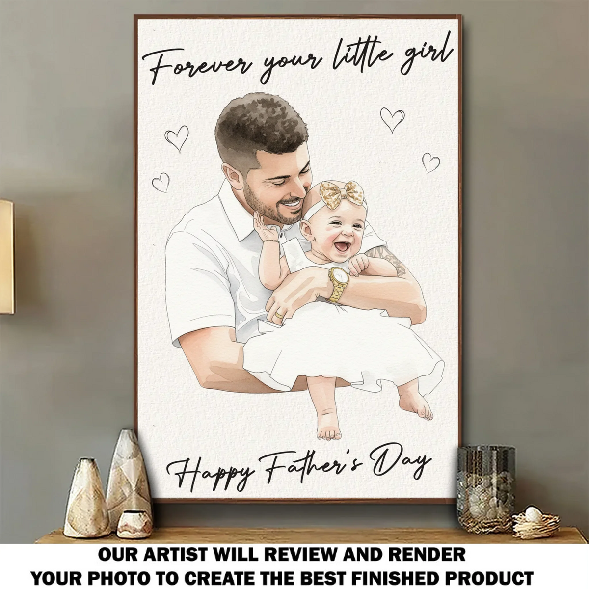 Forever Your Little Girl - Personalized Poster