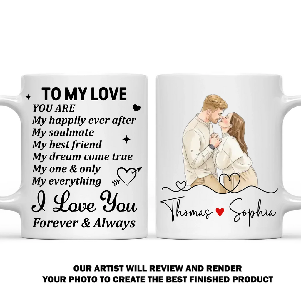 Custom Photo Anniversary Keepsake Gifts For Couple • One And Only - Personalized Coffee Mug