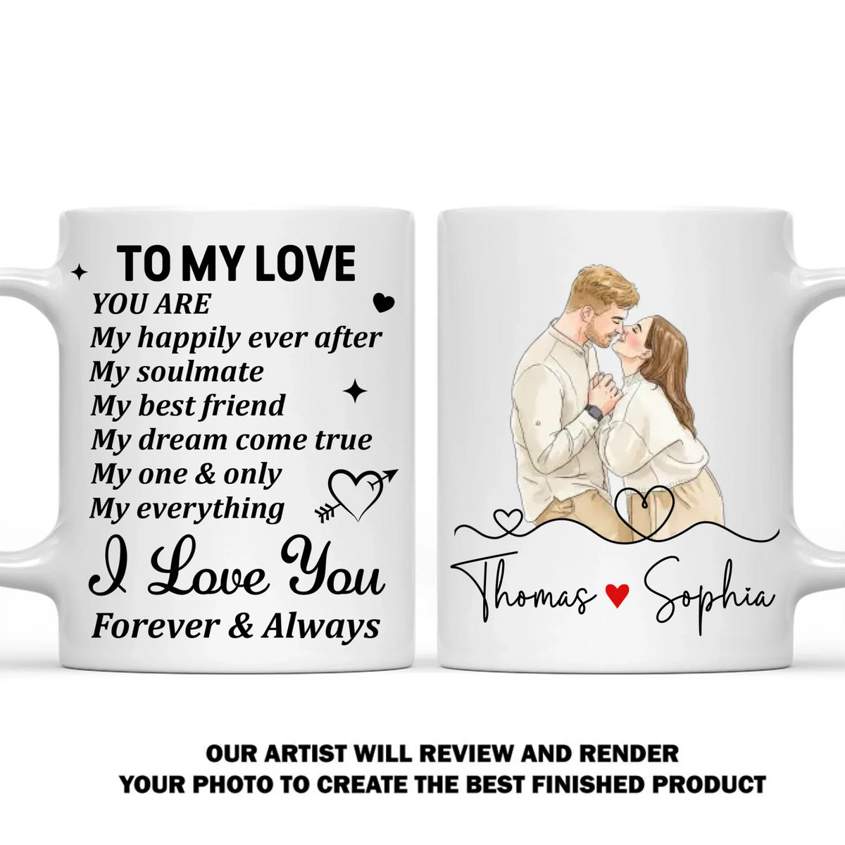 Custom Photo Anniversary Keepsake Gifts For Couple • One And Only - Personalized Coffee Mug
