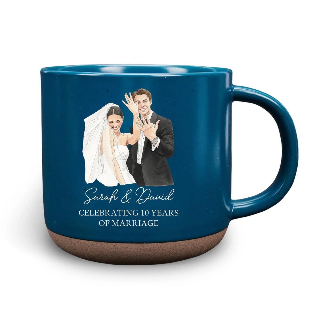 Custom Photo Anniversary Keepsake Gifts For Couple • Journey Together - Personalized Pottery Mug