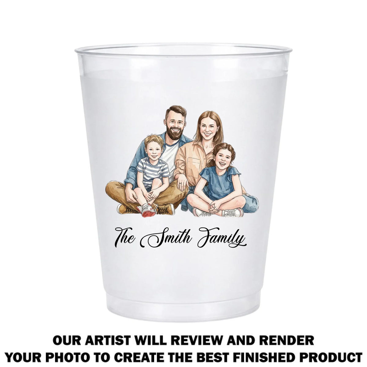 Our Family - Personalized Frosted Cup