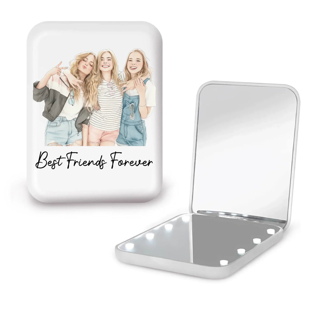 Friends Forever - Personalized LED Pocket Mirror