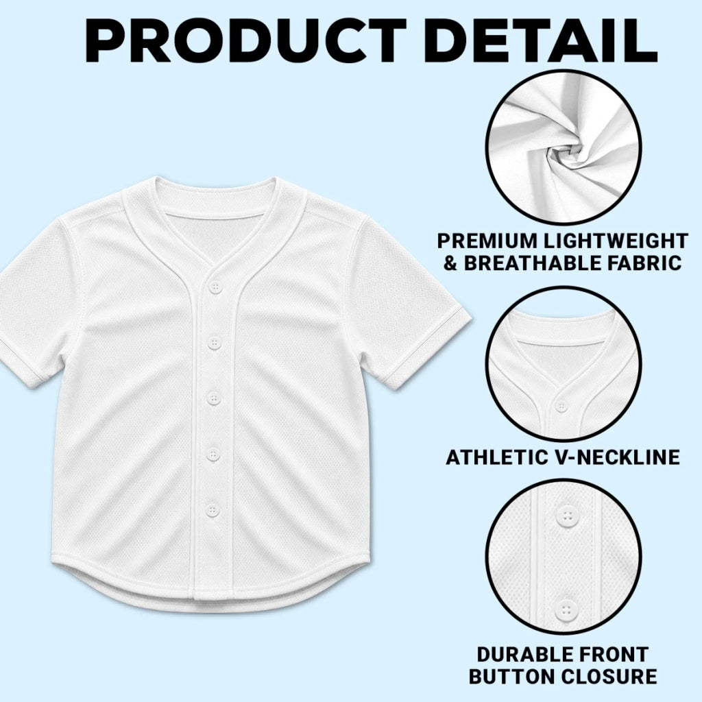 One Game At Time - Personalized Kid Baseball Jersey