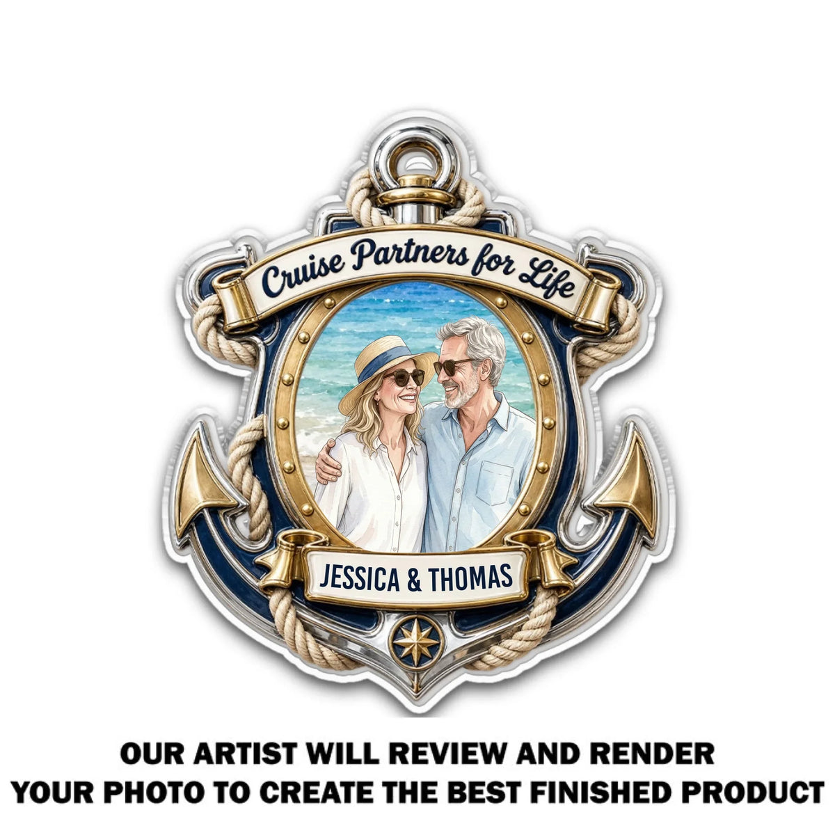 Cruise Partners For Life - Personalized Acrylic Magnet