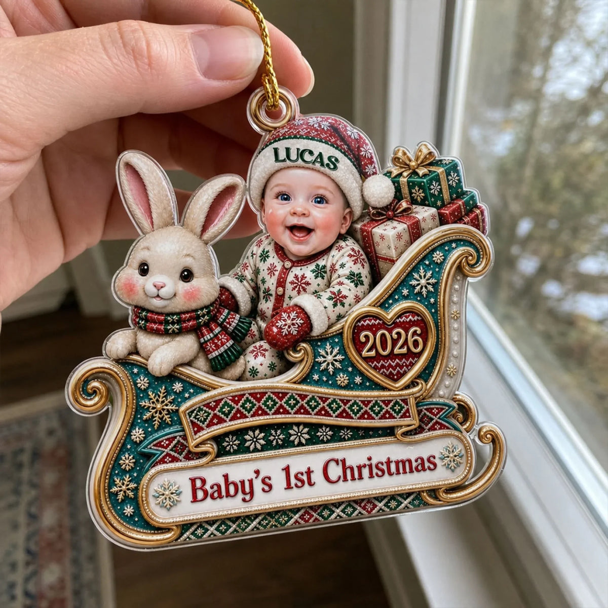 Tiny Toes First Christmas - Personalized Acrylic Ornament