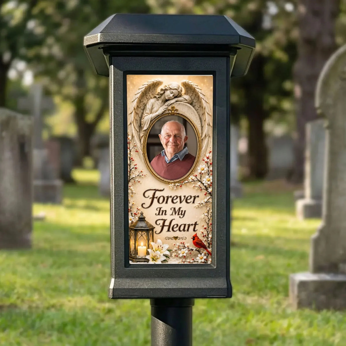 Forever In Our Heart - Personalized Solar Garden Light