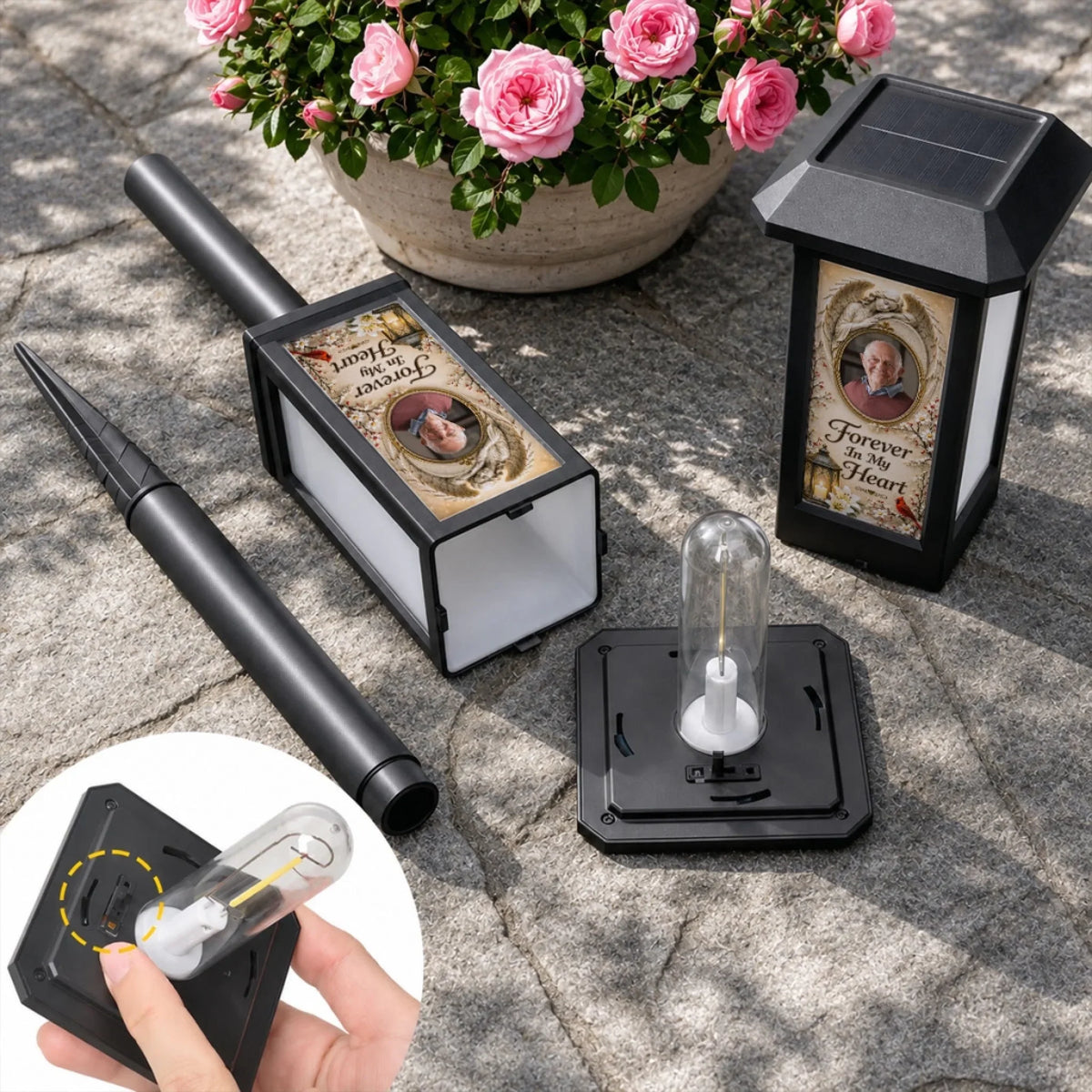 Forever In Our Heart - Personalized Solar Garden Light
