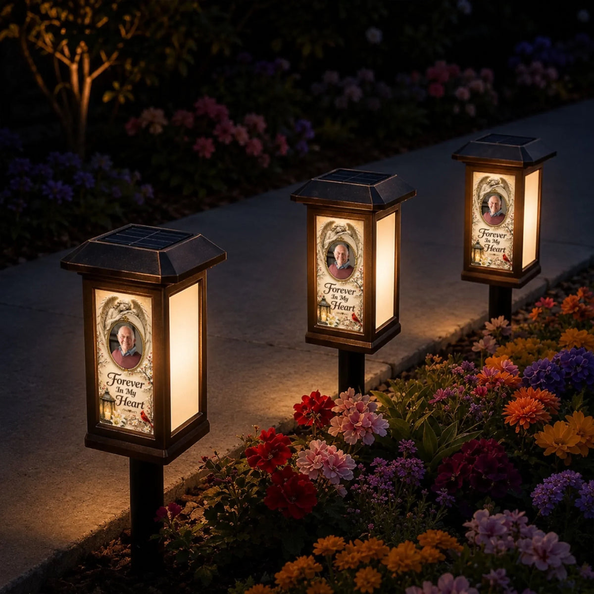 Forever In Our Heart - Personalized Solar Garden Light