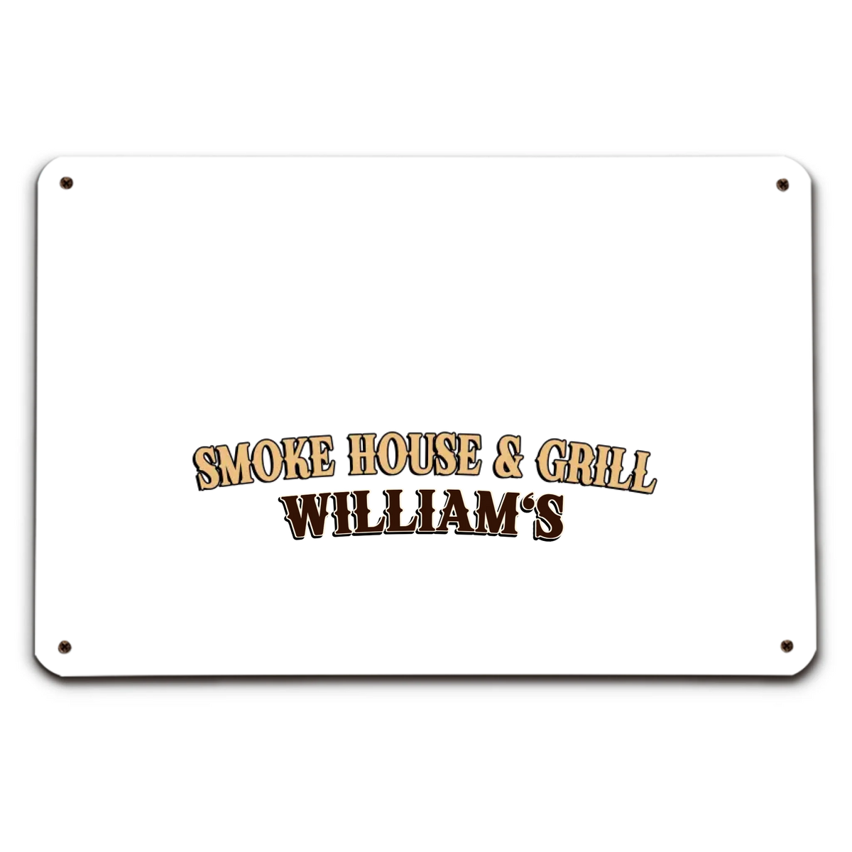 Custom Family Summer Backyard, Patio & Porch Decor • Grill Flame - Personalized Metal Sign