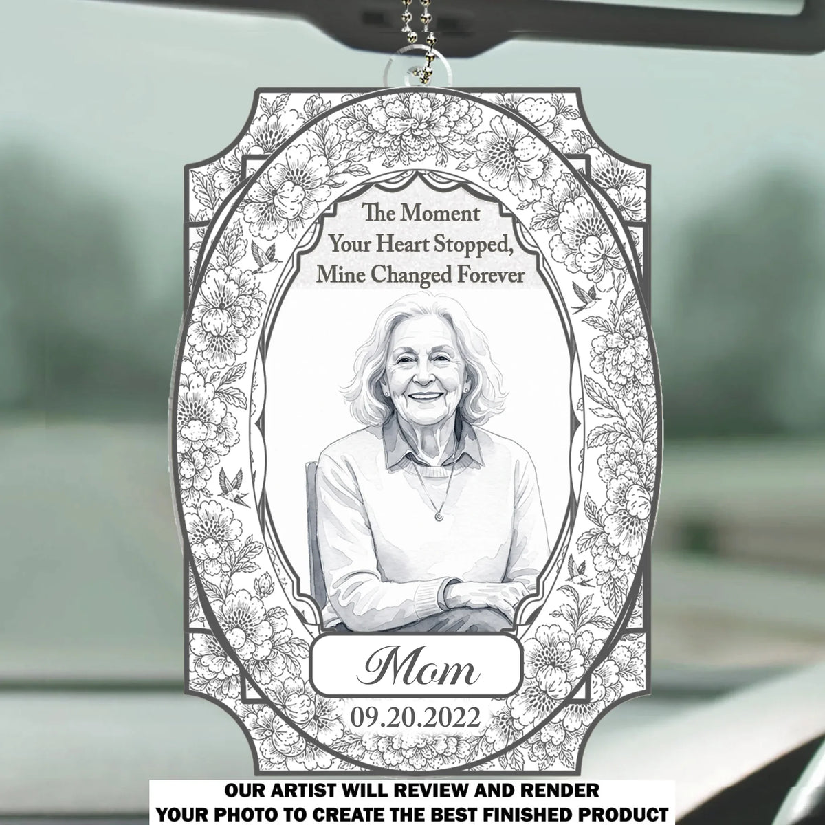 Always With Me - Personalized Car Ornament