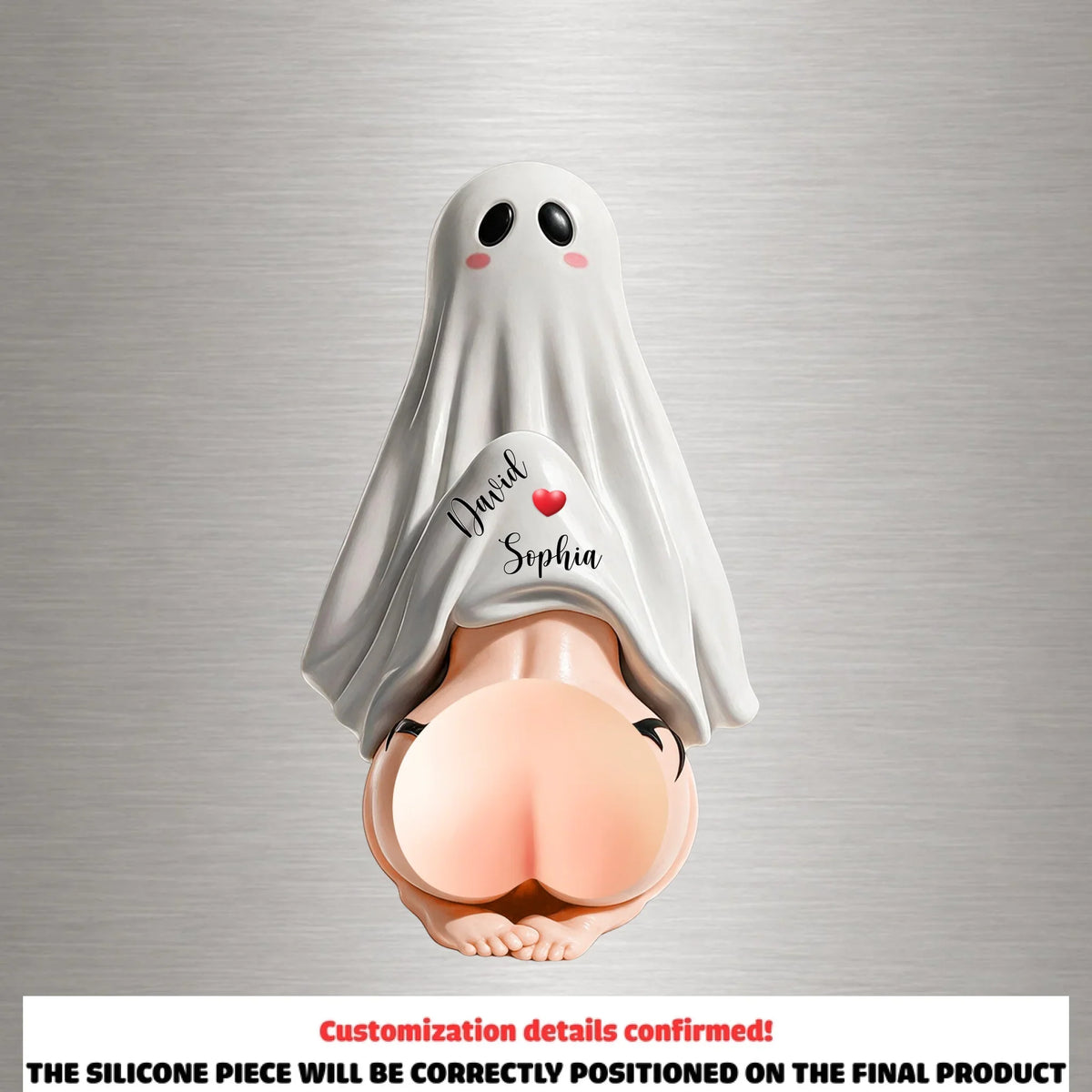 Naughty Boo - Personalized Squishy Acrylic Magnet