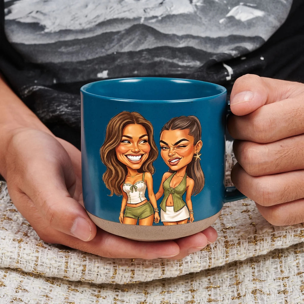 Custom Best Friend, Christmas & Birthday Friendship Keepsake Gift • Best Friends - Personalized Pottery Mug