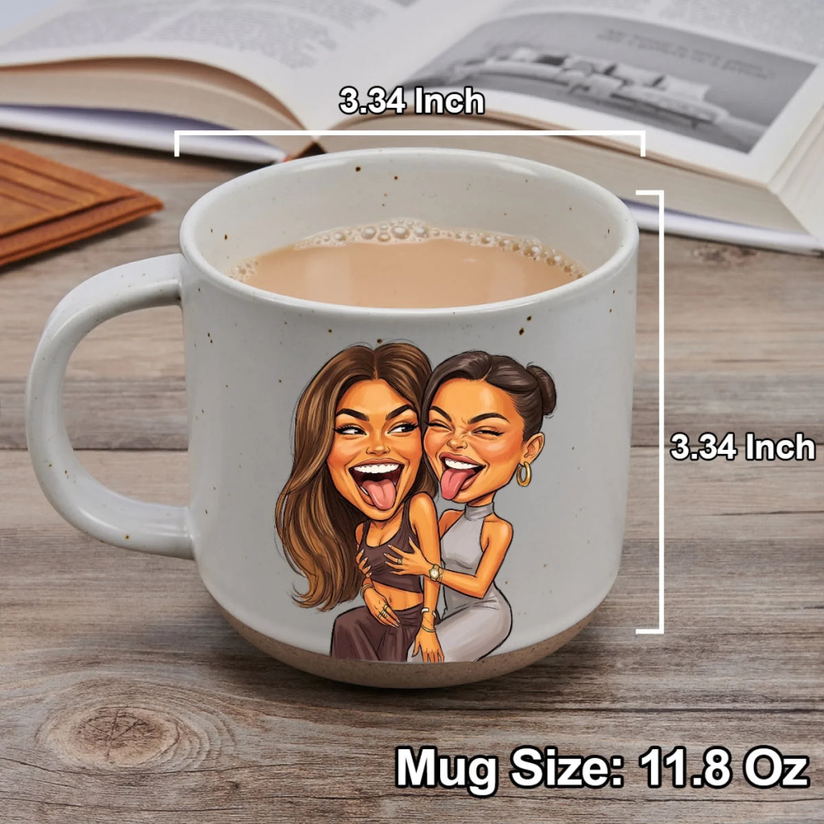 Custom Best Friend, Christmas & Birthday Friendship Keepsake Gift • Best Friends - Personalized Pottery Mug