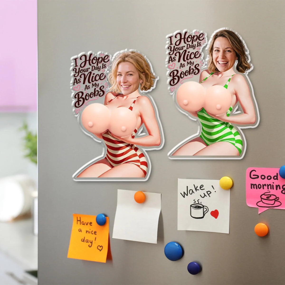 Keep Your Eyes Open - Personalized Squishy Acrylic Magnet