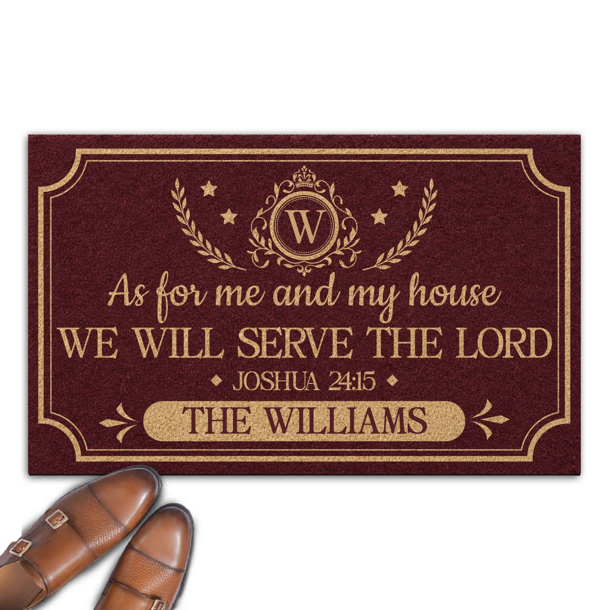 For Me And My House - Personalized Doormat