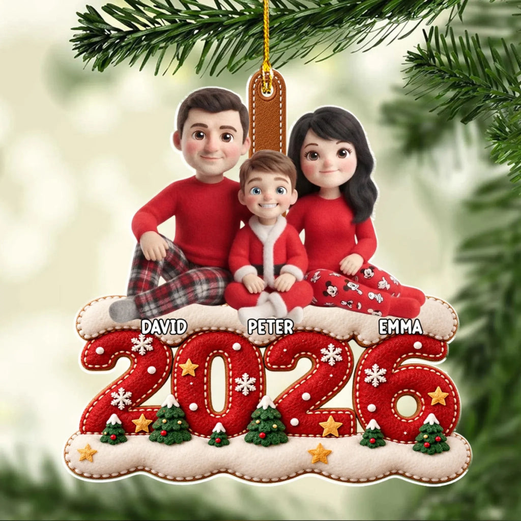 Custom Couple Christmas Ornament, Anniversary Gift •  A Christmas to Remember - Personalized Acrylic Ornament