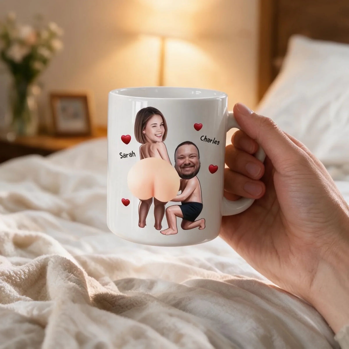 Custom Photo Anniversary Keepsake Gifts For Couple • Love Every Part Of You - Personalized Squishy Mug