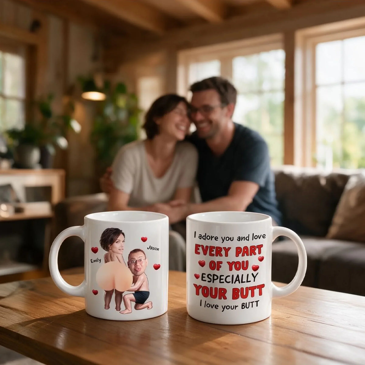 Custom Photo Anniversary Keepsake Gifts For Couple • Love Every Part Of You - Personalized Squishy Mug