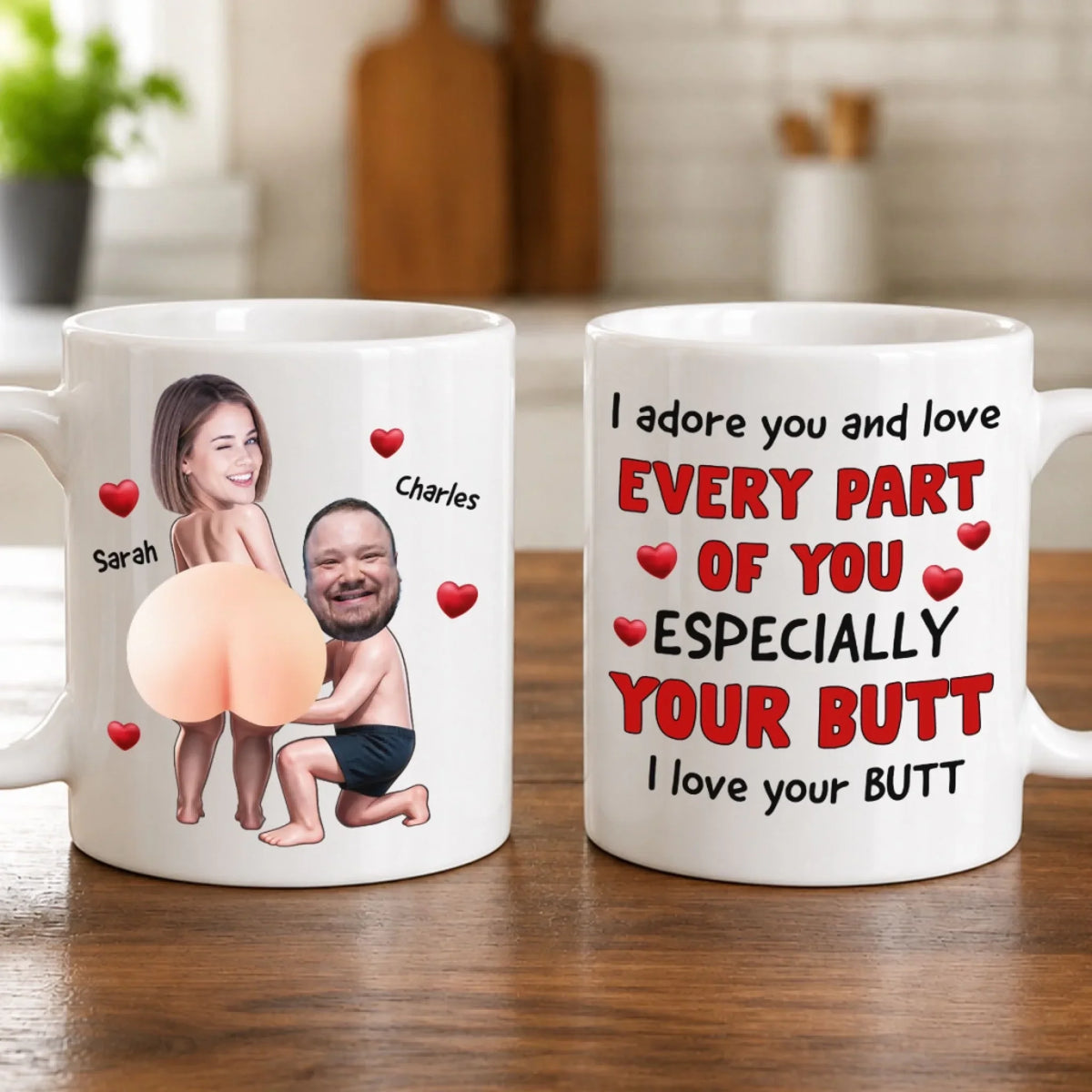 Custom Photo Anniversary Keepsake Gifts For Couple • Love Every Part Of You - Personalized Squishy Mug