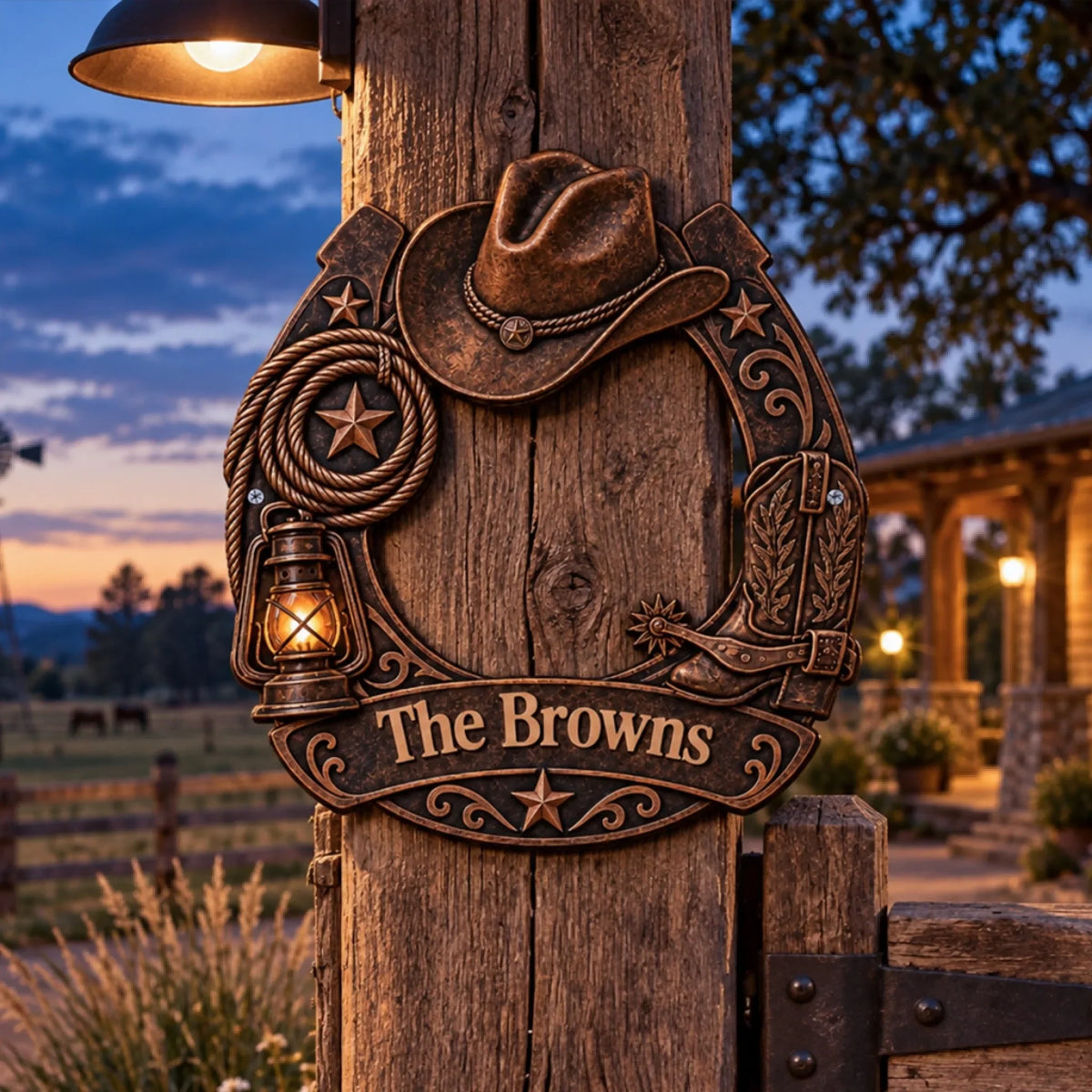 Custom Home & Wall Decor, Birthday & Christmas Gift • The Family - Personalized Freeform Shape Metal Sign