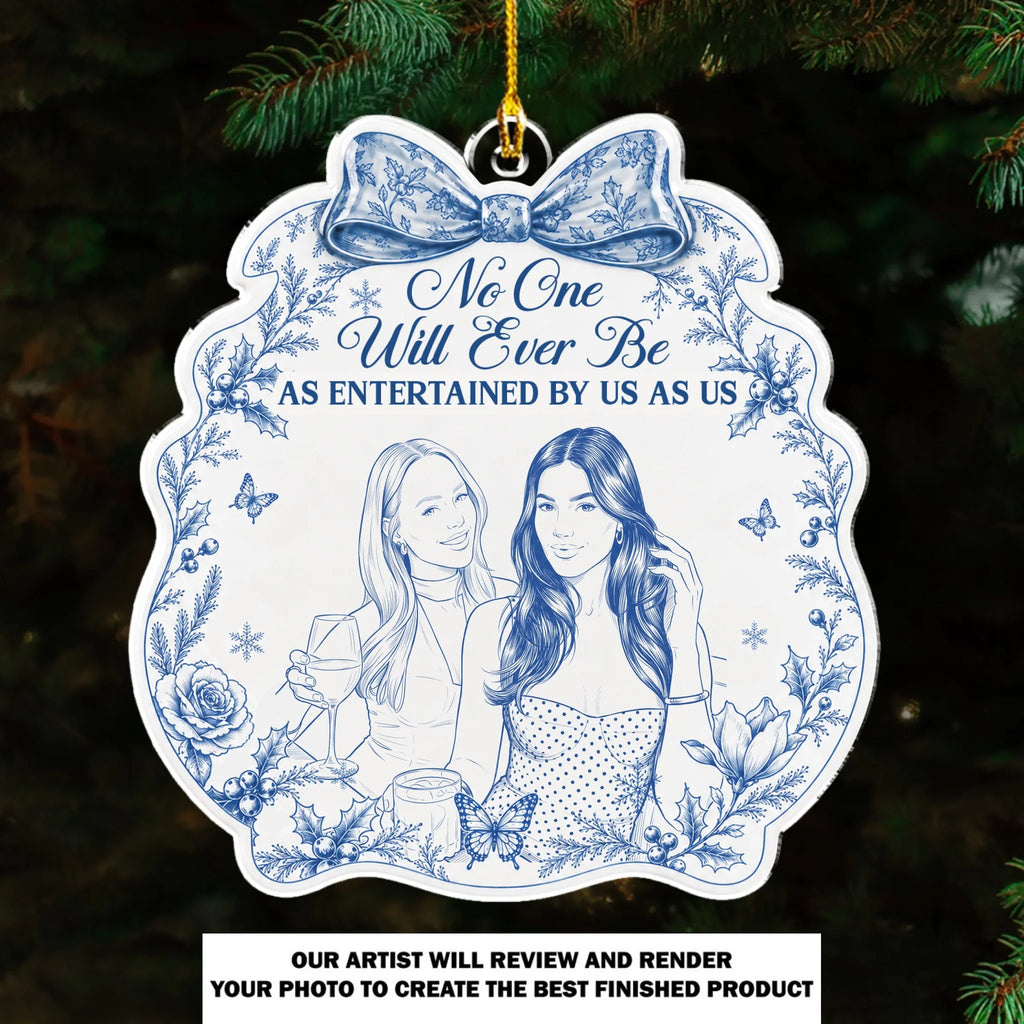 Entertained By Us - Personalized Acrylic Ornament