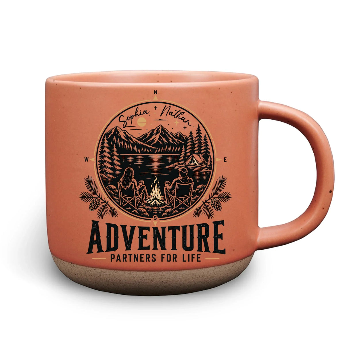Custom Anniversary Keepsake Gifts For Couple • Adventure Is Better Together - Personalized Pottery Mug