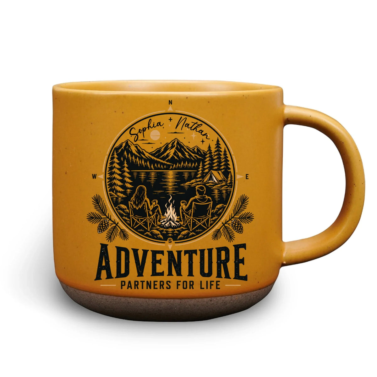 Custom Anniversary Keepsake Gifts For Couple • Adventure Is Better Together - Personalized Pottery Mug